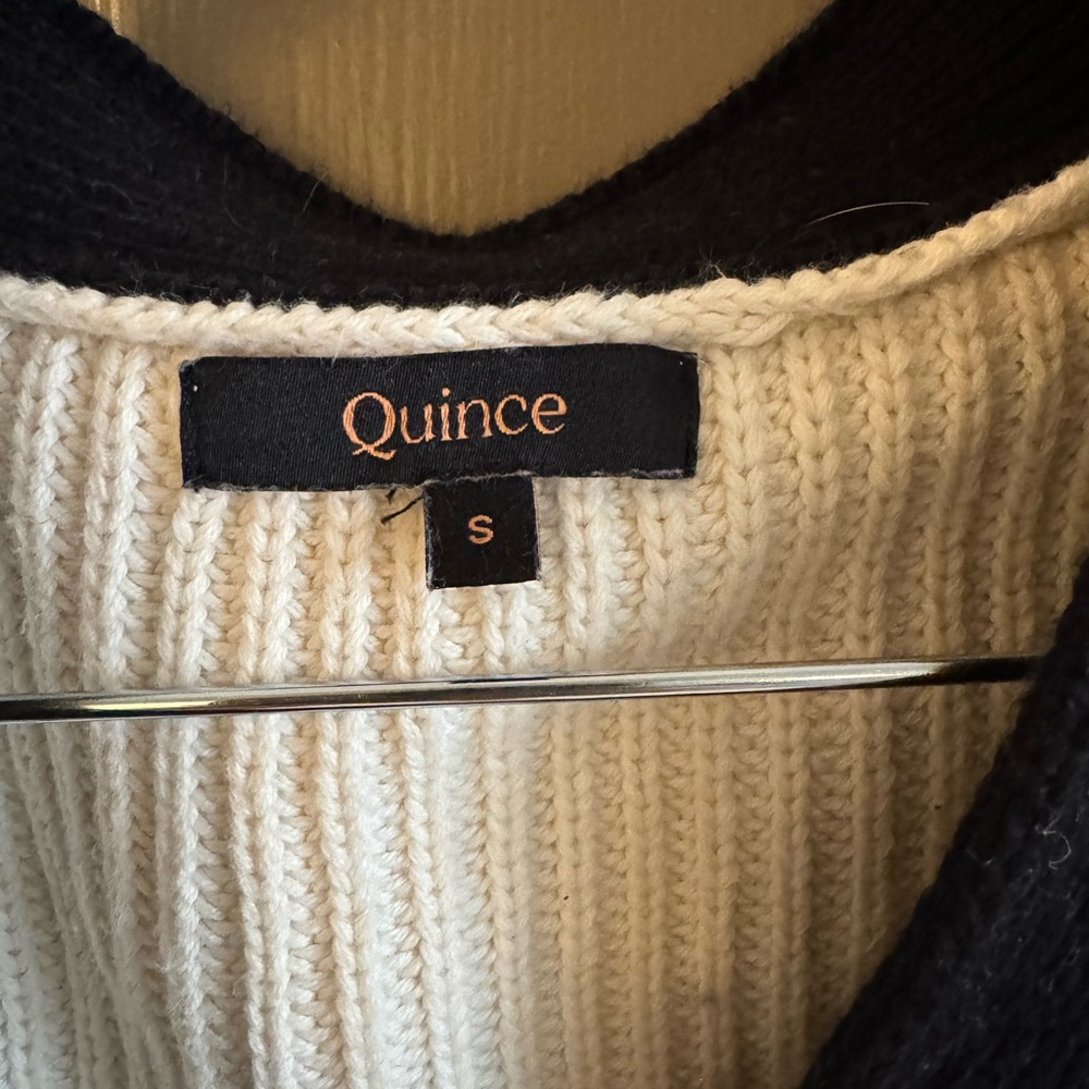 Quince Organic Cotton Fisherman Cardigan Sweater - Picture 5 of 5